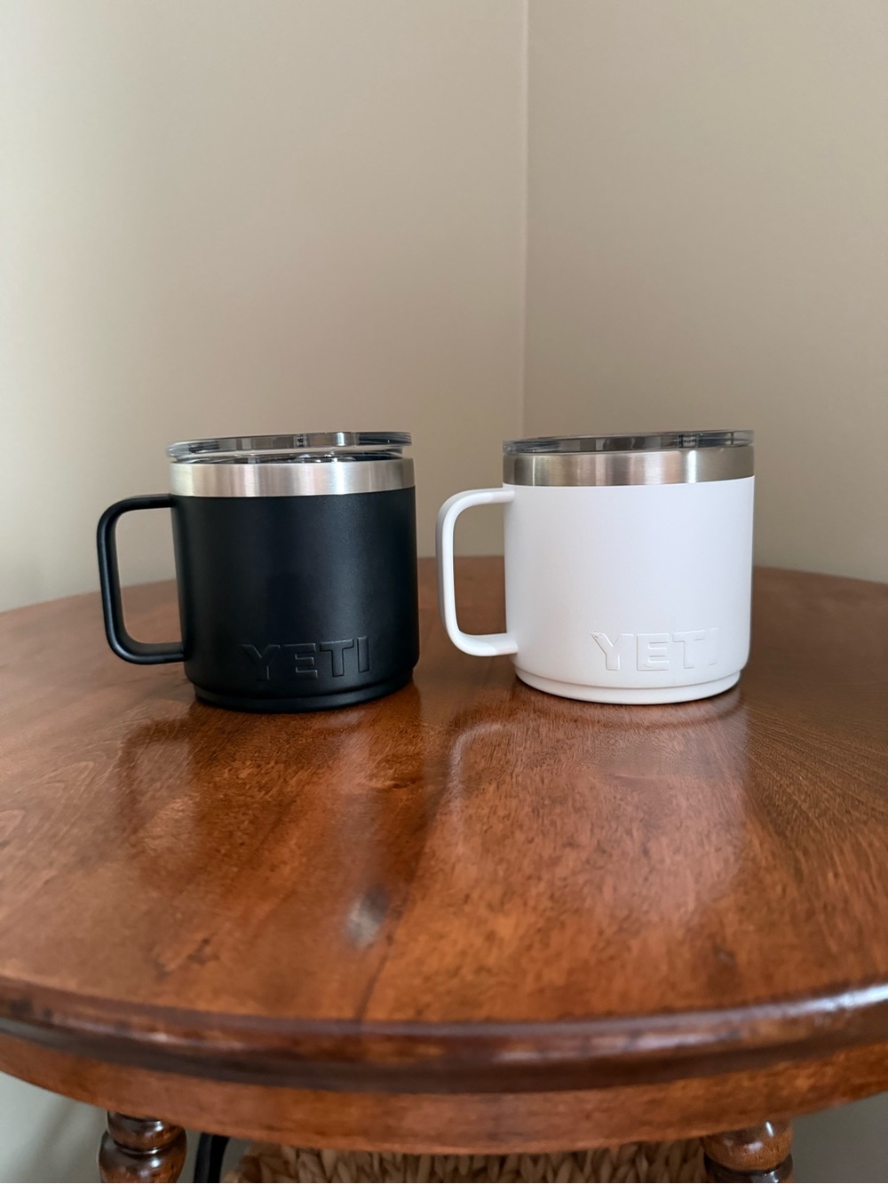 Yeti Camp Mugs Duo — Black and White 14oz mugs - Picture 2 of 3